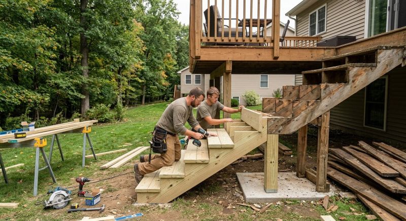 Deck Steps Replacement in Seattle, WA