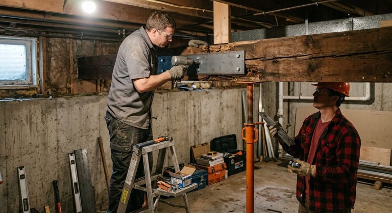 Garage Beam Repair in Kansas City, KS