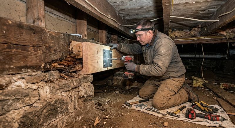 Floor Beam Repair in Wilmington, NC