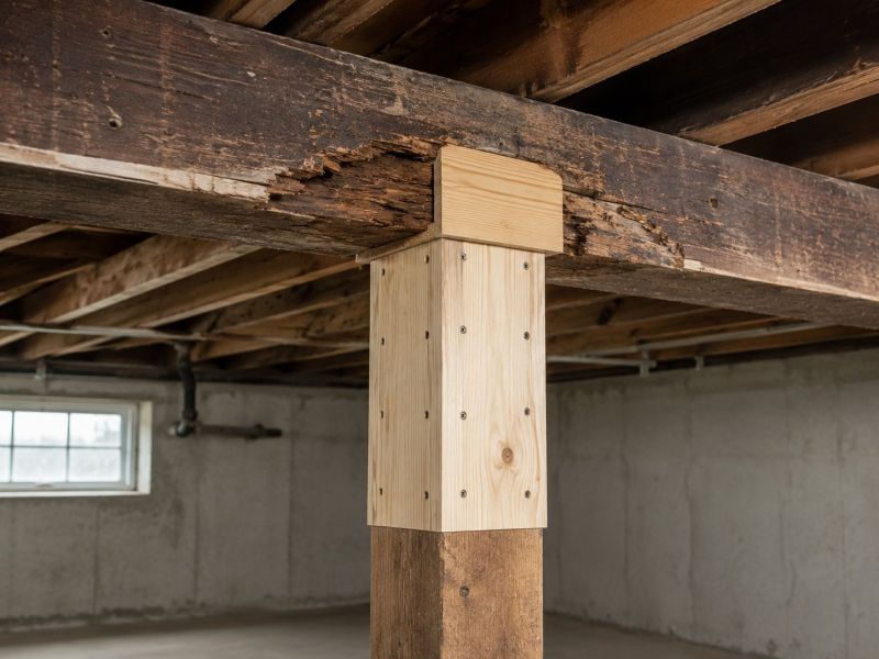 Garage Beam Repair in Wilmington, NC