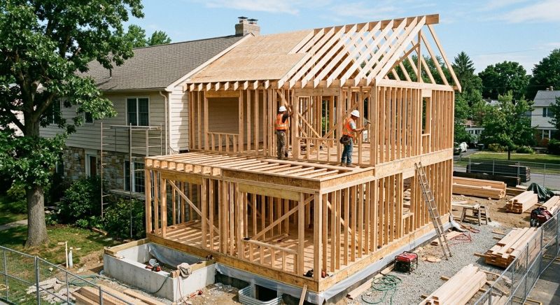 House Addition Framing in Kansas City, KS