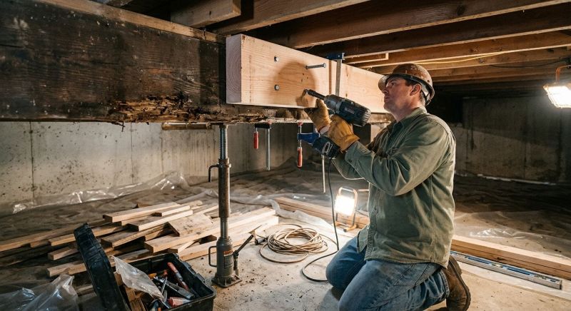 House Beam Replacement in Wilmington, NC