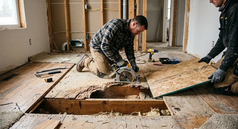 Sagging Floor Joist Repair in Wilmington, NC