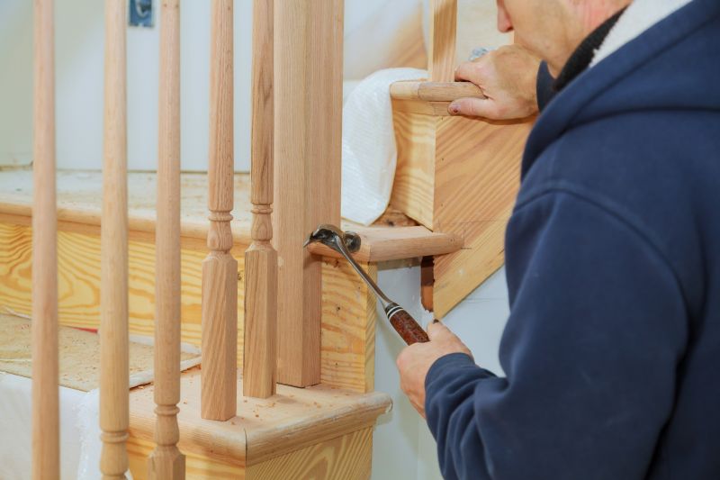Wooden Banister Installation in Wilmington, NC